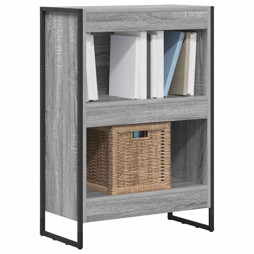 Produktbild för Bokskåp Grå Sonoma 60 x 30 x 86,5 cm Konstruerat trä