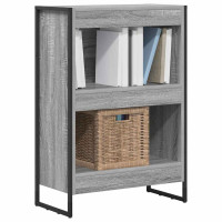 Produktbild för Bokskåp Grå Sonoma 60 x 30 x 86,5 cm Konstruerat trä