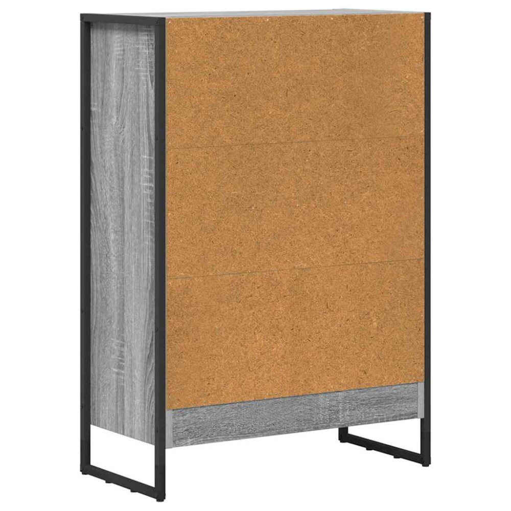 Produktbild för Bokskåp Grå Sonoma 60 x 30 x 86,5 cm Konstruerat trä