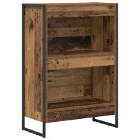 Produktbild för Bokskåp Gammalt trä 60 x 30 x 86,5 cm Konstruerat trä