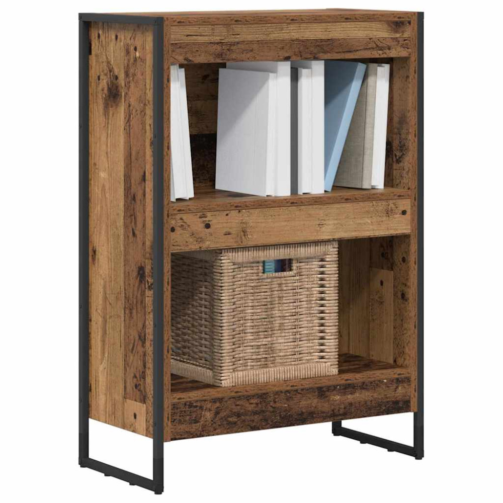 Produktbild för Bokskåp Gammalt trä 60 x 30 x 86,5 cm Konstruerat trä