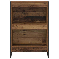 Produktbild för Bokskåp Gammalt trä 60 x 30 x 86,5 cm Konstruerat trä
