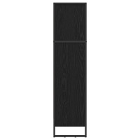 Produktbild för Bokskåp Svart Ek 60 x 30 x 121 cm Konstruerat trä