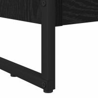 Produktbild för Bokskåp Svart Ek 60 x 30 x 121 cm Konstruerat trä