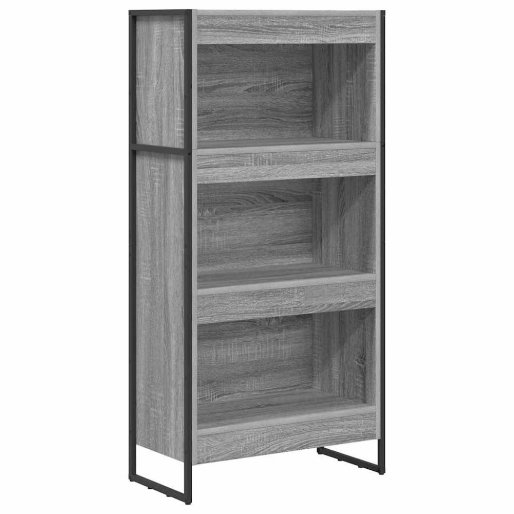 Produktbild för Bokskåp Grå Sonoma 60 x 30 x 121 cm Konstruerat trä