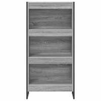 Produktbild för Bokskåp Grå Sonoma 60 x 30 x 121 cm Konstruerat trä