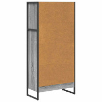 Produktbild för Bokskåp Grå Sonoma 60 x 30 x 121 cm Konstruerat trä