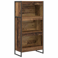 Produktbild för Bokskåp Gammalt trä 60 x 30 x 121 cm Konstruerat trä
