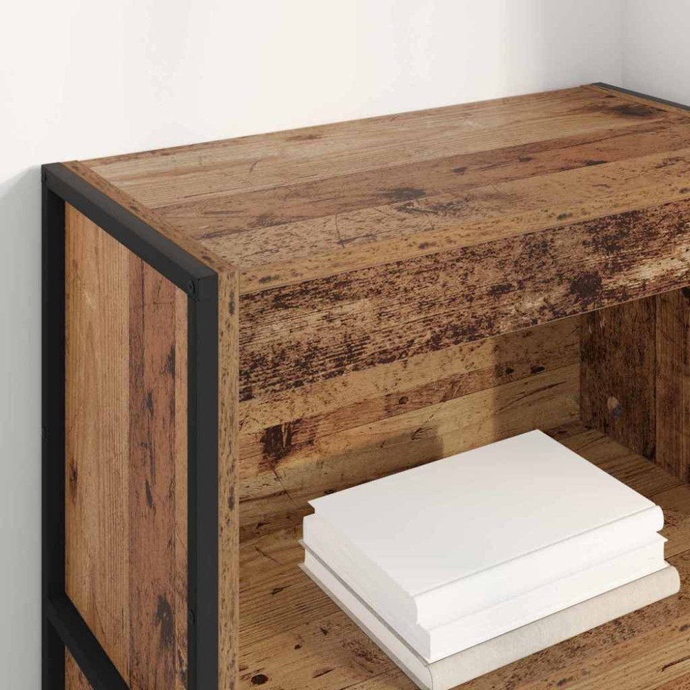 Produktbild för Bokskåp Gammalt trä 60 x 30 x 121 cm Konstruerat trä