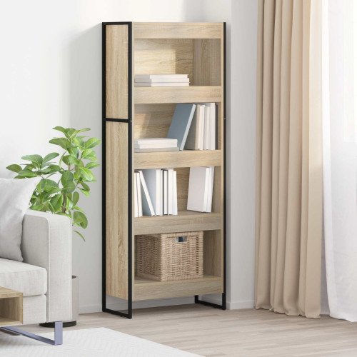 vidaXL Bokskåp Sonoma 60 x 30 x 155 cm Konstruerat trä