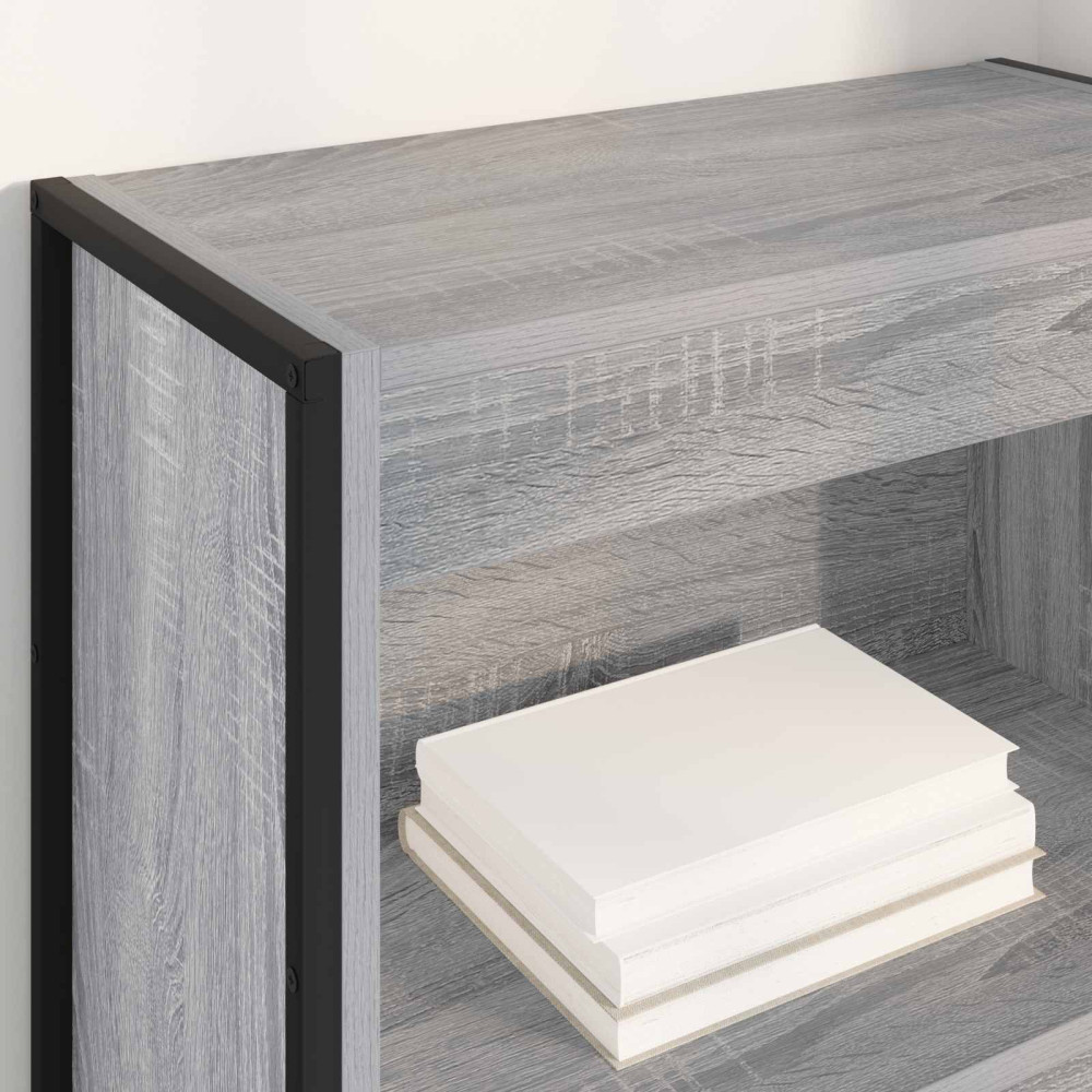 Produktbild för Bokskåp Grå Sonoma 60 x 30 x 155 cm Konstruerat trä