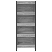 Produktbild för Bokskåp Grå Sonoma 60 x 30 x 155 cm Konstruerat trä