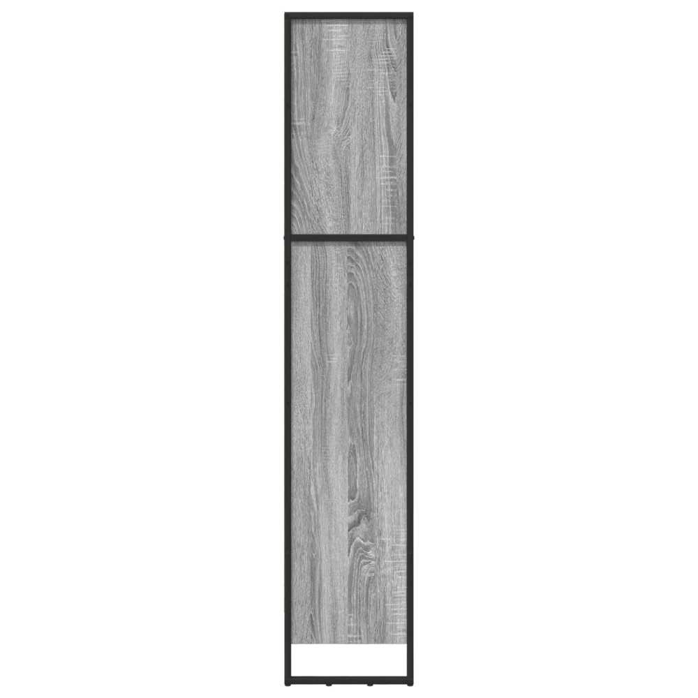 Produktbild för Bokskåp Grå Sonoma 60 x 30 x 155 cm Konstruerat trä