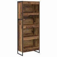 Produktbild för Bokskåp Gammalt trä 60 x 30 x 155 cm Konstruerat trä
