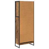 Produktbild för Bokskåp Gammalt trä 60 x 30 x 155 cm Konstruerat trä