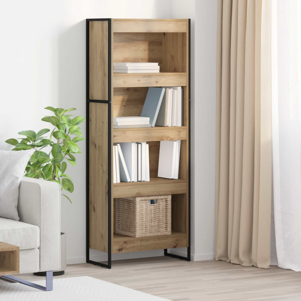 Produktbild för Bokskåp Artisan Ek 60 x 30 x 155 cm Konstruerat trä