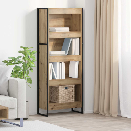 vidaXL Bokskåp Artisan Ek 60 x 30 x 155 cm Konstruerat trä