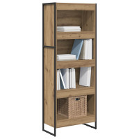 Produktbild för Bokskåp Artisan Ek 60 x 30 x 155 cm Konstruerat trä