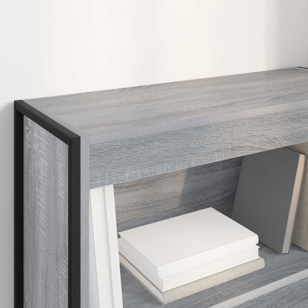 Produktbild för Bokskåp Grå Sonoma 80 x 30 x 86,5 cm Konstruerat trä