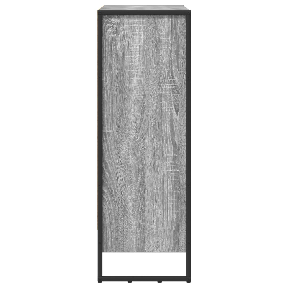 Produktbild för Bokskåp Grå Sonoma 80 x 30 x 86,5 cm Konstruerat trä