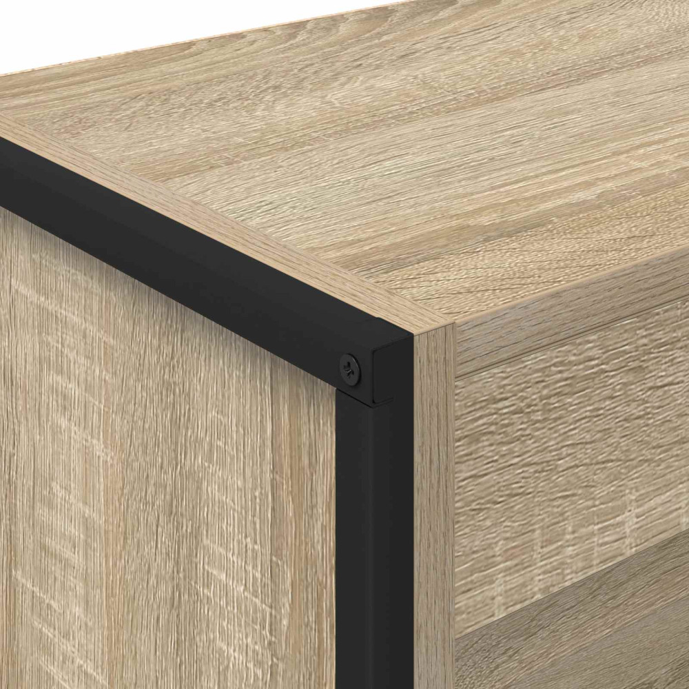 Produktbild för Bokskåp Sonoma 80 x 30 x 121 cm Konstruerat trä