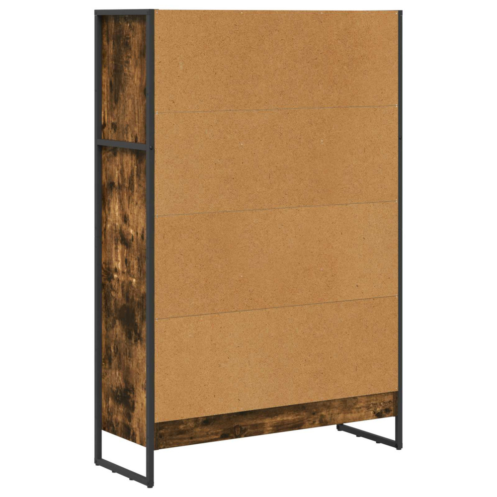 Produktbild för Bokskåp Rökek 80 x 30 x 121 cm Konstruerat trä
