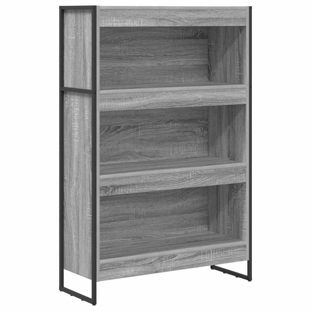 Produktbild för Bokskåp Grå Sonoma 80 x 30 x 121 cm Konstruerat trä