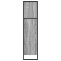 Produktbild för Bokskåp Grå Sonoma 80 x 30 x 121 cm Konstruerat trä