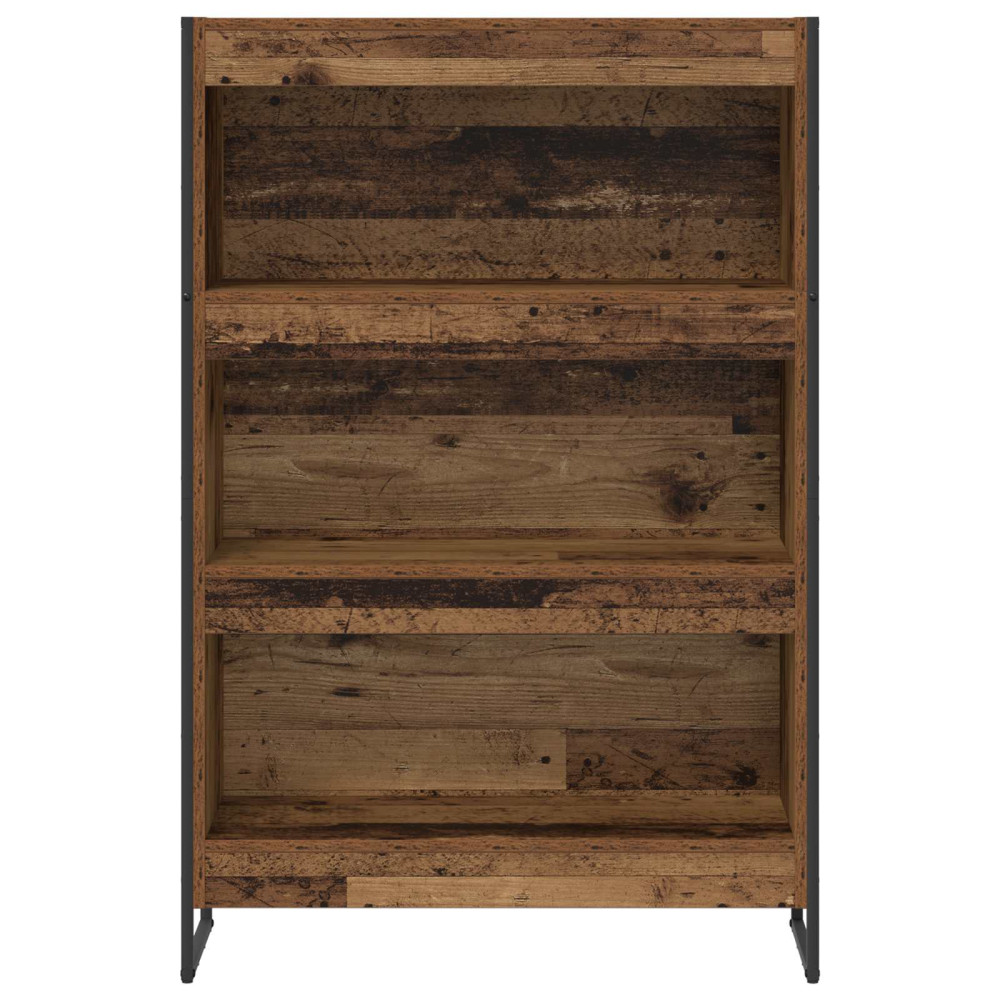 Produktbild för Bokskåp Gammalt trä 80 x 30 x 121 cm Konstruerat trä