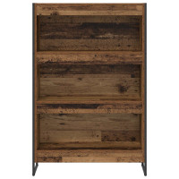 Produktbild för Bokskåp Gammalt trä 80 x 30 x 121 cm Konstruerat trä