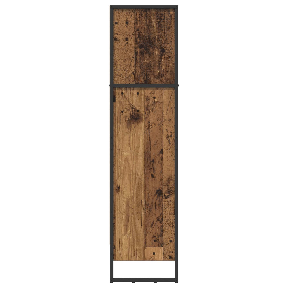Produktbild för Bokskåp Gammalt trä 80 x 30 x 121 cm Konstruerat trä