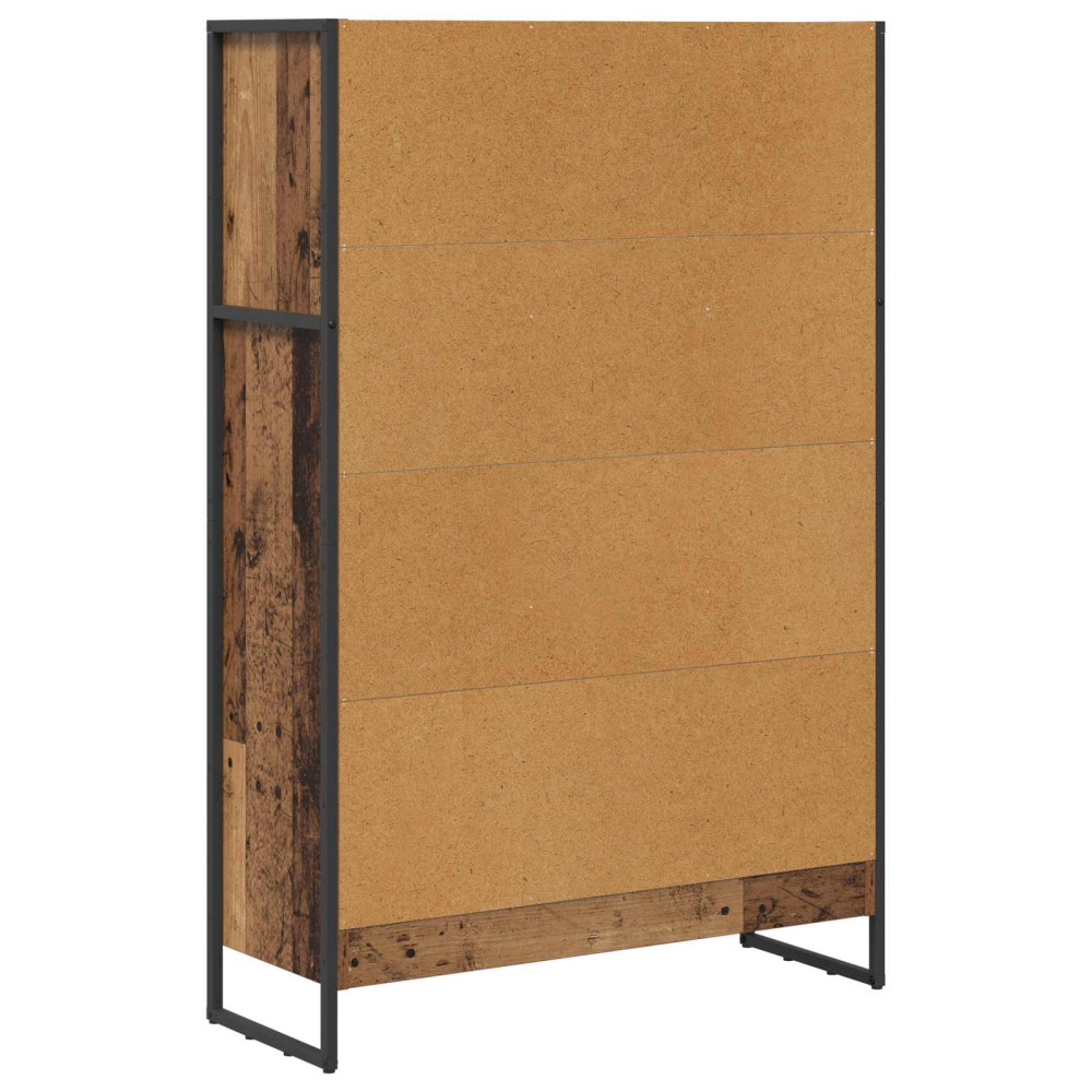 Produktbild för Bokskåp Gammalt trä 80 x 30 x 121 cm Konstruerat trä