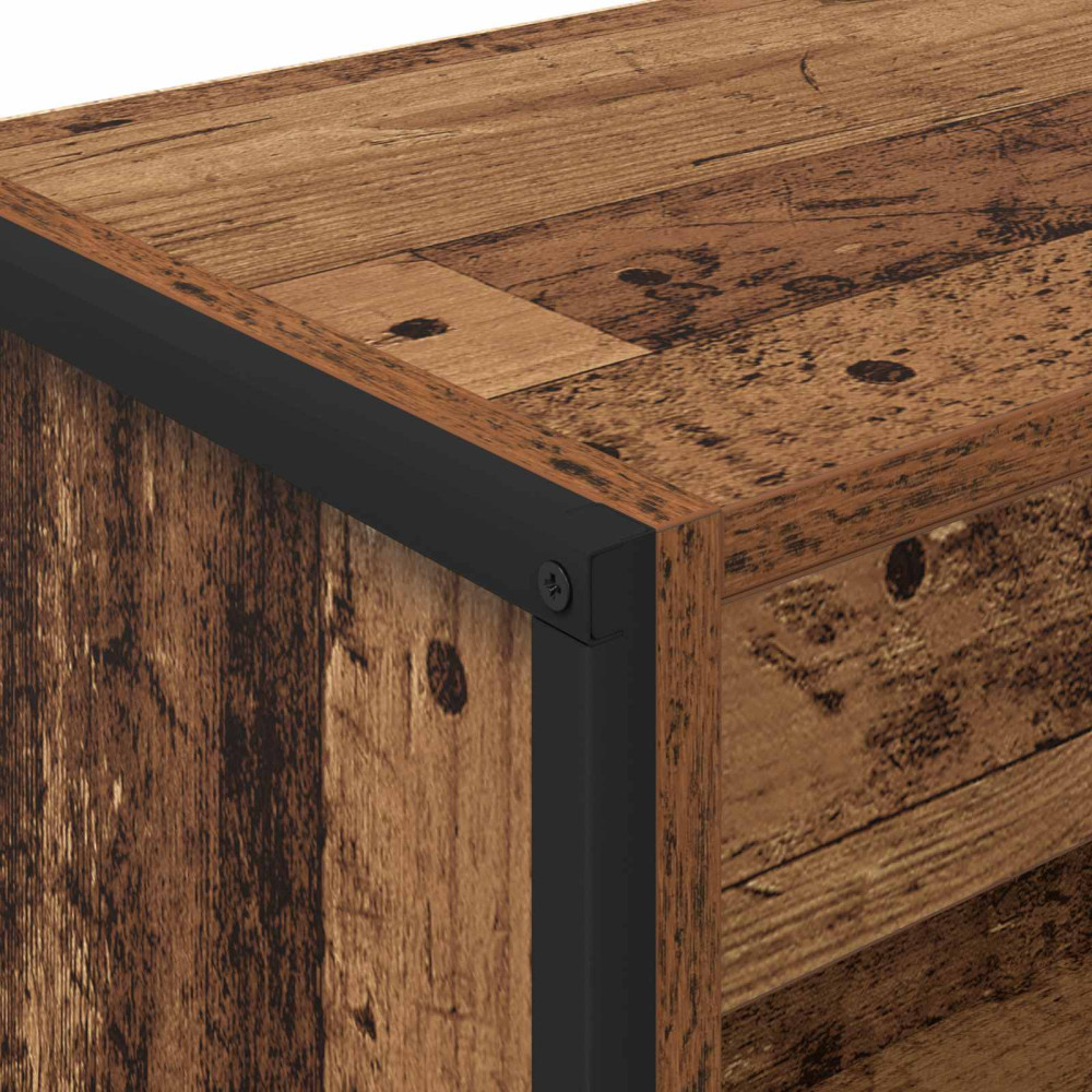 Produktbild för Bokskåp Gammalt trä 80 x 30 x 121 cm Konstruerat trä