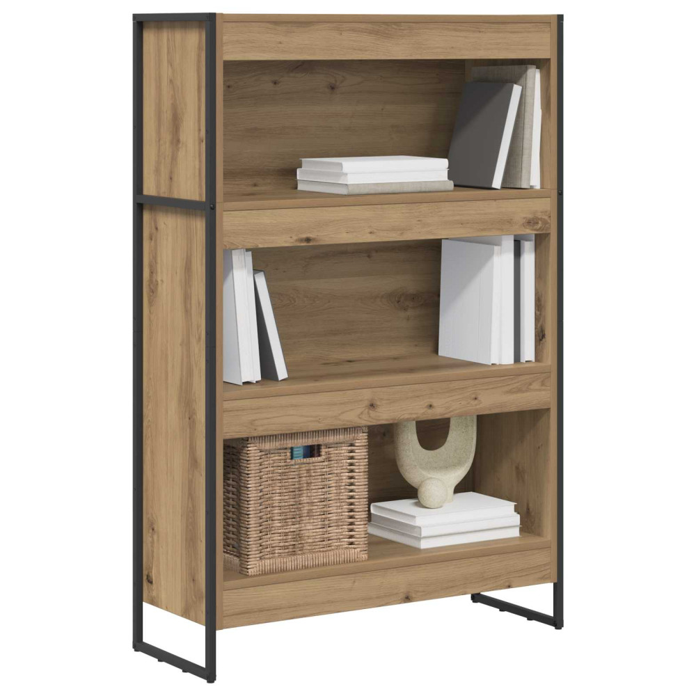 Produktbild för Bokskåp Artisan Ek 80 x 30 x 121 cm Konstruerat trä