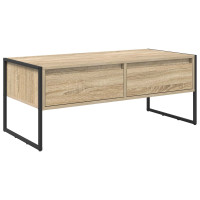Produktbild för Kaffeebord med låda Sonoma 100 x 46 x 40 cm Konstruerat trä