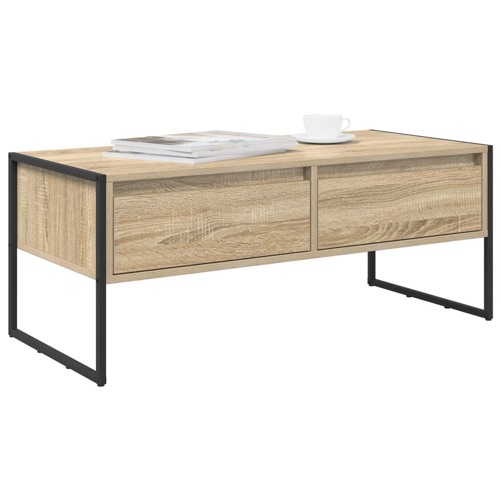 Produktbild för Kaffeebord med låda Sonoma 100 x 46 x 40 cm Konstruerat trä