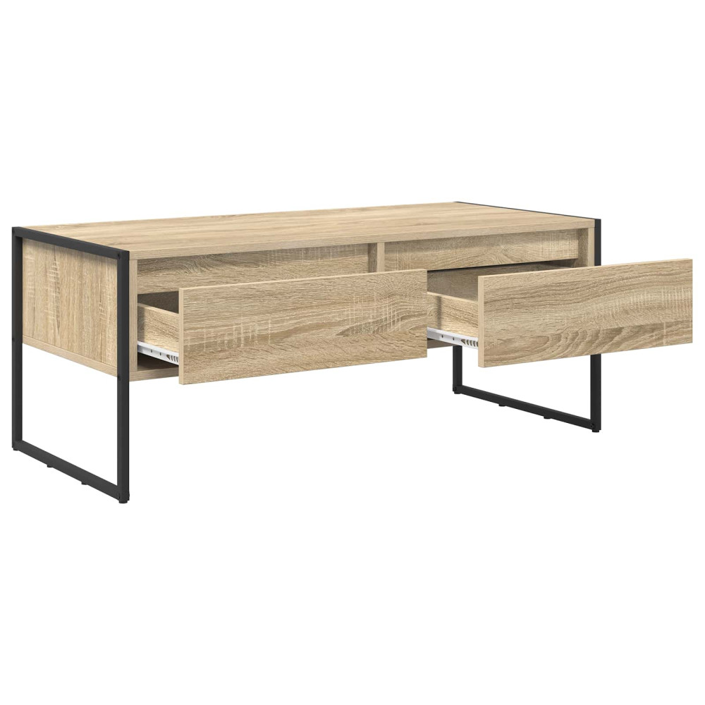 Produktbild för Kaffeebord med låda Sonoma 100 x 46 x 40 cm Konstruerat trä