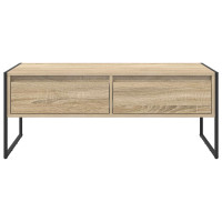 Produktbild för Kaffeebord med låda Sonoma 100 x 46 x 40 cm Konstruerat trä