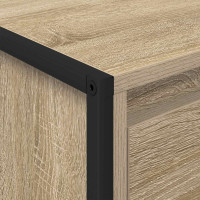 Produktbild för Kaffeebord med låda Sonoma 100 x 46 x 40 cm Konstruerat trä