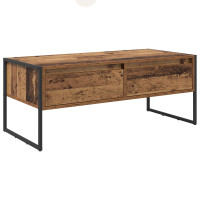 Produktbild för Kaffeebord Gammalt trä 100 x 46 x 40 cm Konstruerat trä