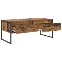 Produktbild för Kaffeebord Gammalt trä 100 x 46 x 40 cm Konstruerat trä