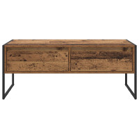 Produktbild för Kaffeebord Gammalt trä 100 x 46 x 40 cm Konstruerat trä