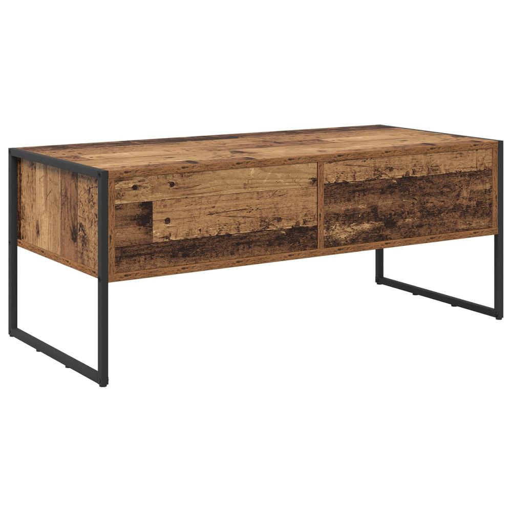 Produktbild för Kaffeebord Gammalt trä 100 x 46 x 40 cm Konstruerat trä