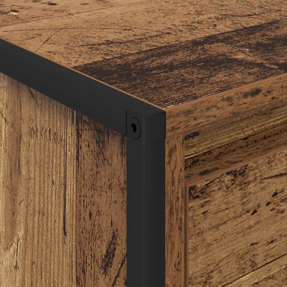 Produktbild för Kaffeebord Gammalt trä 100 x 46 x 40 cm Konstruerat trä