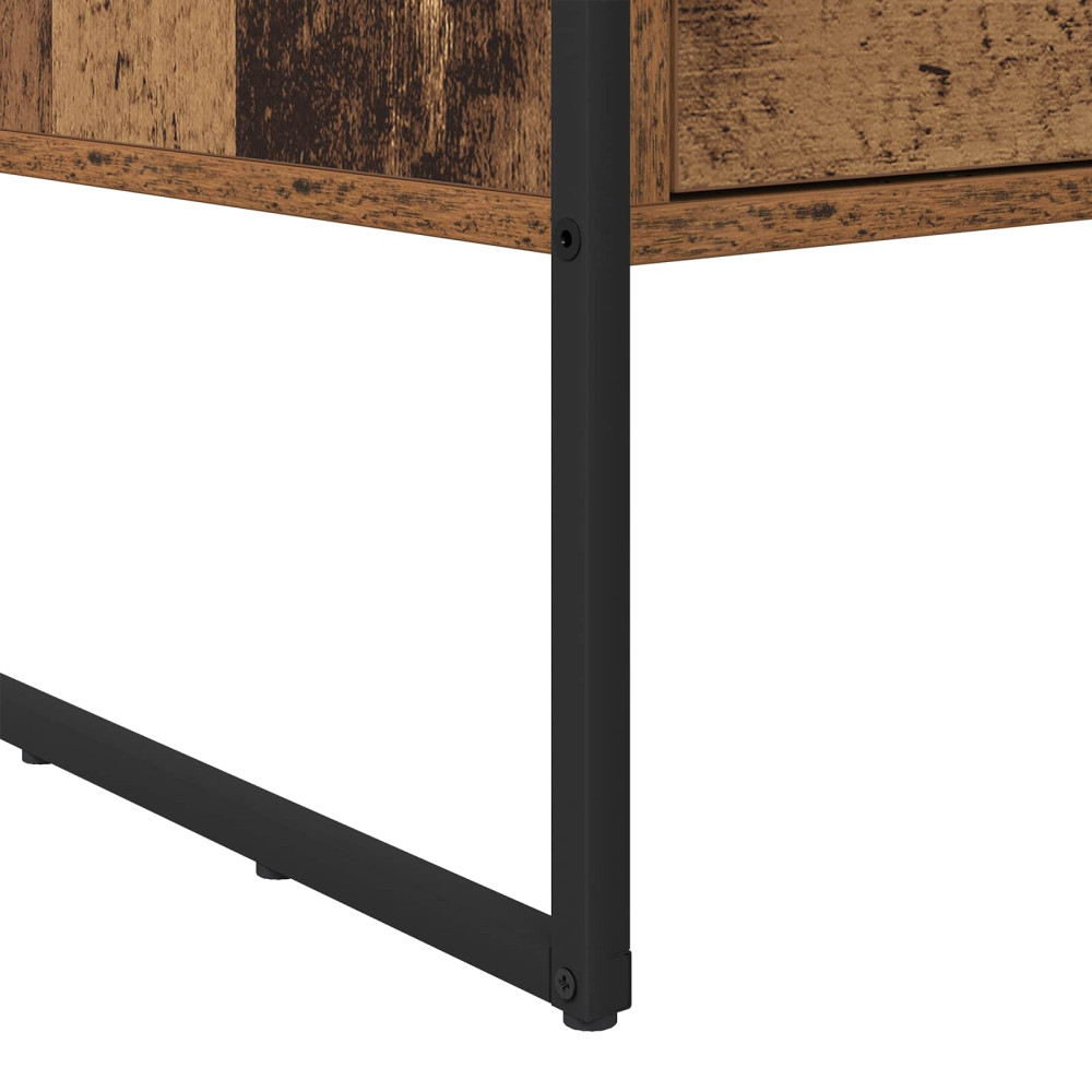 Produktbild för Kaffeebord Gammalt trä 100 x 46 x 40 cm Konstruerat trä