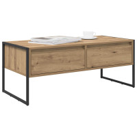 Produktbild för Kaffeebord med låda Artisan Ek 100 x 46 x 40 cm Konstruerat trä