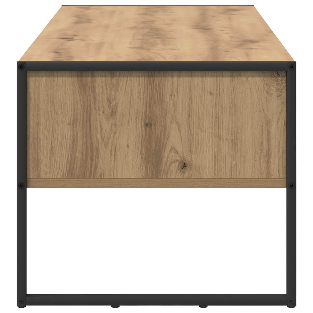 Produktbild för Kaffeebord med låda Artisan Ek 100 x 46 x 40 cm Konstruerat trä
