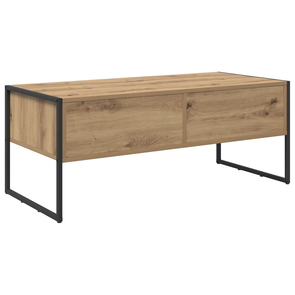 Produktbild för Kaffeebord med låda Artisan Ek 100 x 46 x 40 cm Konstruerat trä