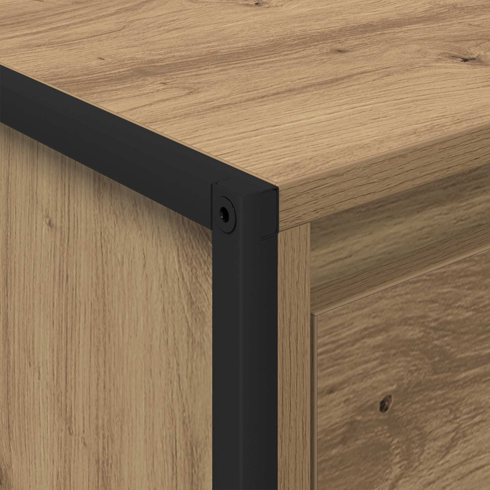 Produktbild för Kaffeebord med låda Artisan Ek 100 x 46 x 40 cm Konstruerat trä