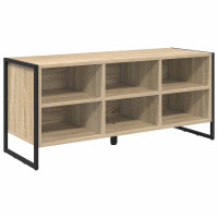 Produktbild för Skoskåp med lagring Sonoma 100 x 35 x 44 cm Konstruerat trä